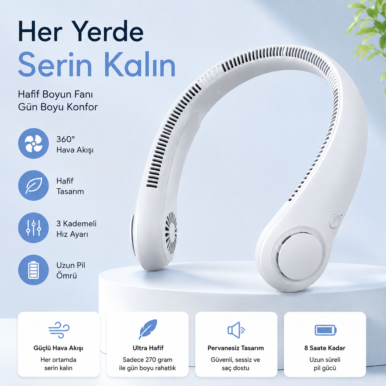 Akıllı Boyun Fanı